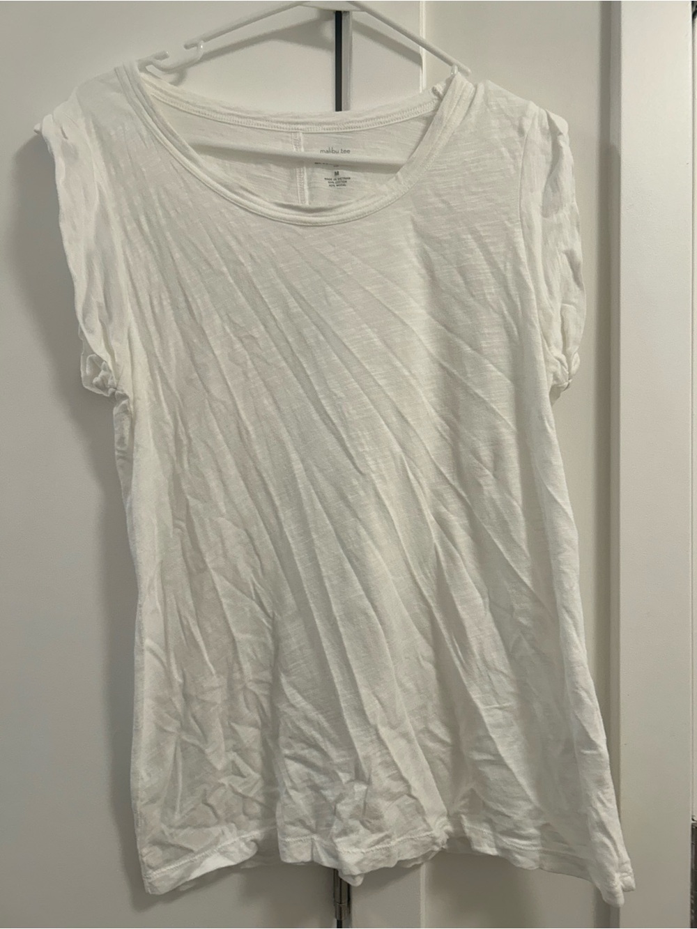 Banana Republic White Crewneck Short Sleeve Tee